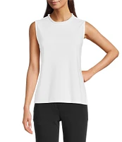 KARL LAGERFELD PARIS Round Neck Sleeveless Top