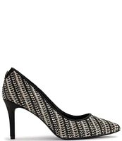 KARL LAGERFELD PARIS Royale Textile Pointed Toe Pumps