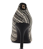 KARL LAGERFELD PARIS Royale Textile Pointed Toe Pumps