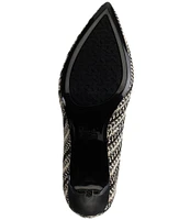 KARL LAGERFELD PARIS Royale Textile Pointed Toe Pumps