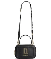 KARL LAGERFELD PARIS Simone Leather Crossbody Bag