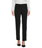 KARL LAGERFELD PARIS Slim Elastic Waistband Flat Front Pant