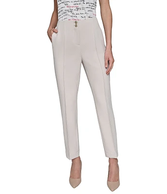 KARL LAGERFELD PARIS Slim Leg Double Button Ankle Pants