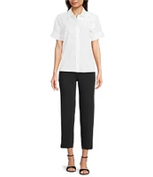 KARL LAGERFELD PARIS Stretch Flat Front Pants