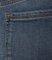 KARL LAGERFELD PARIS Super Stretch Denim Scalloped Cropped Jeans