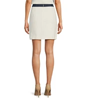 KARL LAGERFELD PARIS Tweed A-Line Skirt