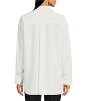 KARL LAGERFELD PARIS Woven Long Sleeve Motif Blouse