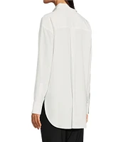 KARL LAGERFELD PARIS Woven Long Sleeve Motif Blouse