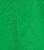 KARL LAGERFELD PARIS Stretch Knit Crew Neck Sleeveless Top