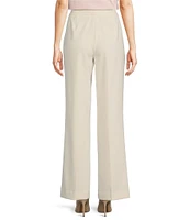 KARL LAGERFELD PARIS Coordinating Stretch Twill Floral Print Straight Leg Pants