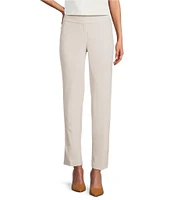 Kasper Crepe Fly Front Slim Pants
