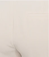 Kasper Crepe Fly Front Slim Pants