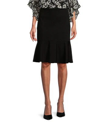 Kasper Compression Pull-On Flounce Skirt