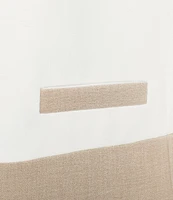 Kasper Crepe Colorblock Open Front Cardigan