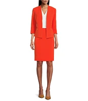 Kasper Crepe Slim Pencil Skirt