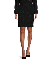 Kasper Embellished Pull-On Pencil Skirt