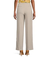 Kasper Flat Front High Waisted Extended Tab Trouser Pants