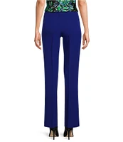 Kasper Full Length Pocketed Flat Front Straight Hemmed Trouser