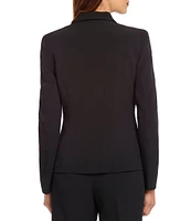 Kasper Petite Size One-Button Crepe Jacket