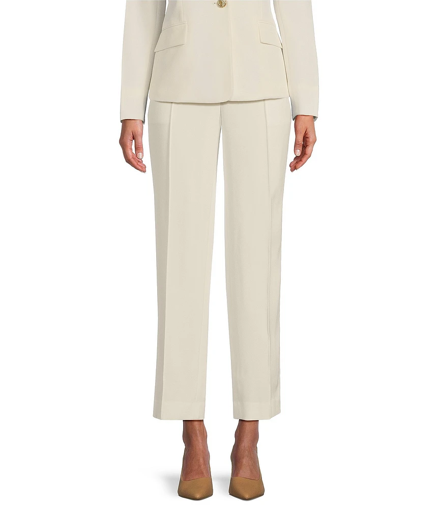 Kasper Petite Size Fly Front Slim Straight Pants