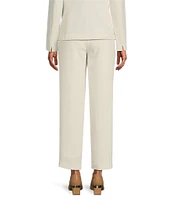 Kasper Petite Size Fly Front Slim Straight Pants