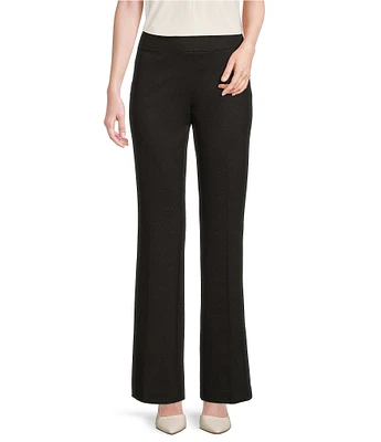 Kasper Petite Size Pointe Wide Waist Flared Pull-On Trouser Pants