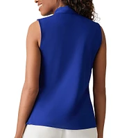 Kasper Petite Size Sleeveless V-Neck Tie Front Sash Blouse