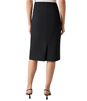 Kasper Petite Size Stretch Crepe Skimmer Skirt