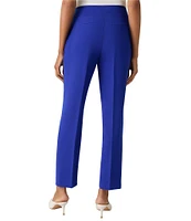 Kasper Petite Size Stretch Crepe Slim Leg Ankle Length Pant