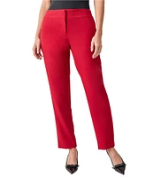 Kasper Petite Size Stretch Crepe Straight Leg Pants