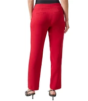 Kasper Petite Size Stretch Crepe Straight Leg Pants