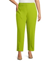 Kasper Plus Size Crepe Slim Pants