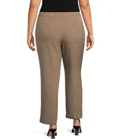 Kasper Plus Size Fly Front Slim Fit Pants