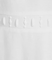 Kasper Round Neck Cap Sleeve Multi Seam Linen Blend Sheath Dress