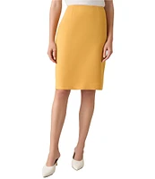 Kasper Stretch Crepe Pencil Skirt