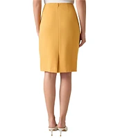 Kasper Stretch Crepe Pencil Skirt