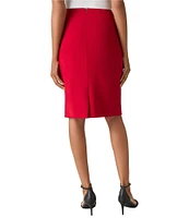 Kasper Stretch Crepe Pencil Skirt