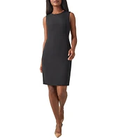 Kasper Stretch Crepe Princess Seam Sheath Dress