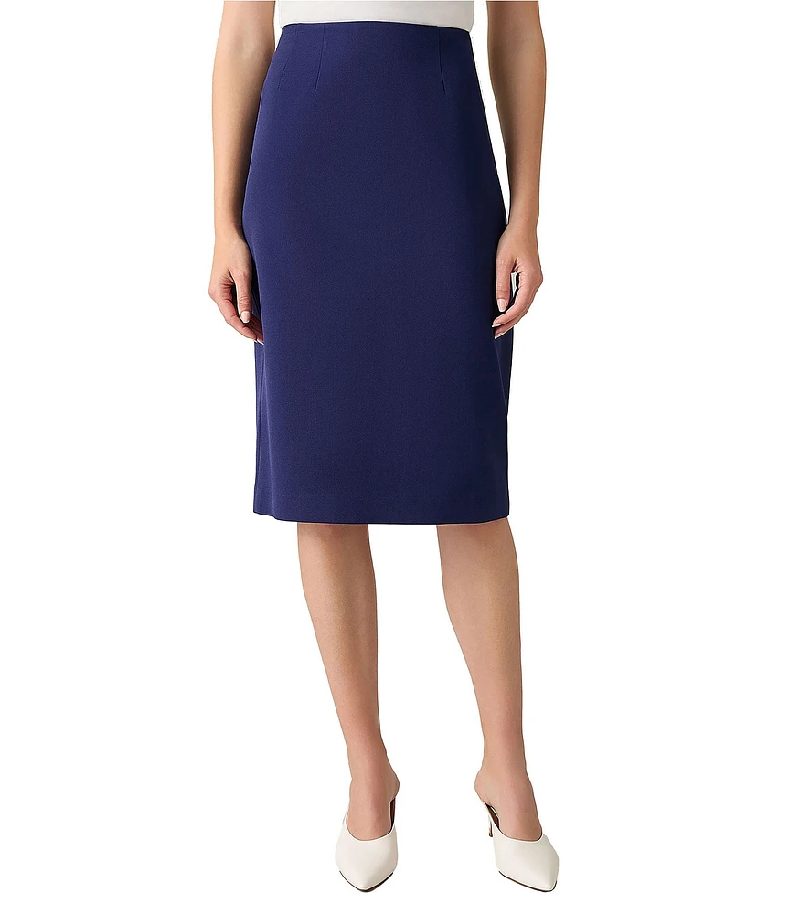 Kasper Stretch Crepe Skimmer Skirt