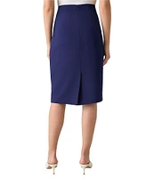 Kasper Stretch Crepe Skimmer Skirt