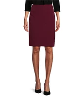 Kasper Stretch Crepe Slim Pencil Skirt