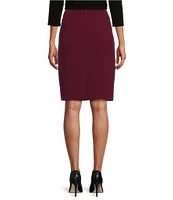 Kasper Stretch Crepe Slim Pencil Skirt