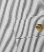 Kasper Stripe Notch Collar Open Front Vest