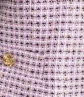 Kasper Tweed Open Front 3/4 Sleeve Jacket
