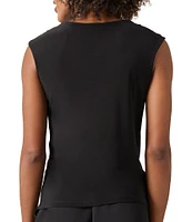 Kasper Twist Neck Sleeveless Blouse