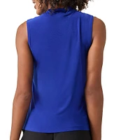 Kasper V-Neck Knot Front Sleeveless Blouse