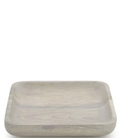 Kassatex Fiji Collection Whitewashed Mango Wood Bath Tray