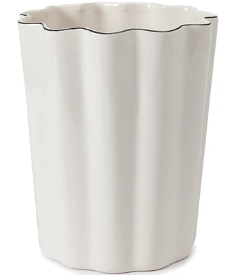 Kassatex Le Marais Collection Porcelain Wastebasket