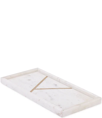 Kassatex Marble Brass Bath Tray