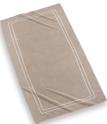 Kassatex Summer Shop Collection Amalfi Embroidered Framed Turkish Cotton Beach Towel